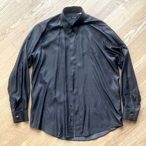 VERSACE CLASSIC V2 shirt. Sz 15 1/2 inches neck. Large. Logo buttons. Nice